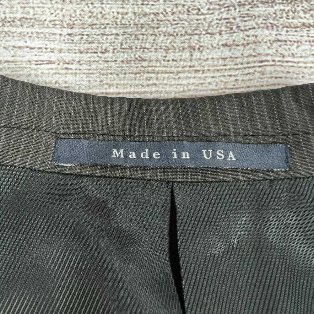 BURBERRY London Blazer Mens Sz 40R 100% Wool USA Woven Sport Coat Preppy Luxury